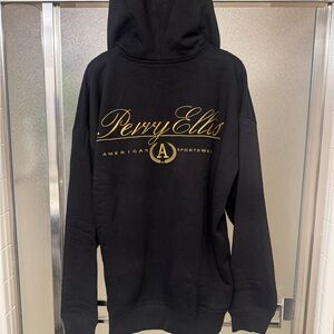 Perry Ellis Black and Gold Hoodie Sweater